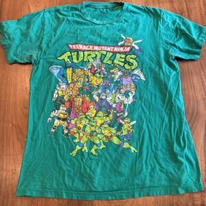 TMNT Teenage Mutant Ninja Turtles Men's Green Large T-Shirt